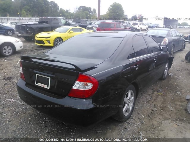 4T1BF32K52U514649 - 2002 TOYOTA CAMRY LE/XLE/SE 黑色 照片 4