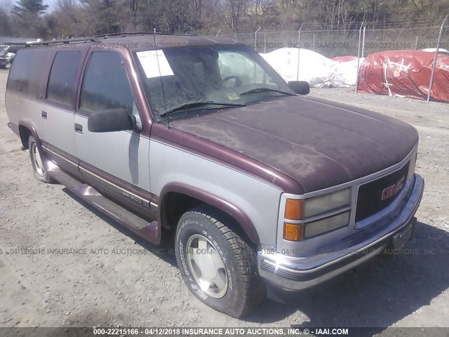 1GKFK16K6SJ767744 - 1995 GMC SUBURBAN K1500 BURGUNDY photo 6