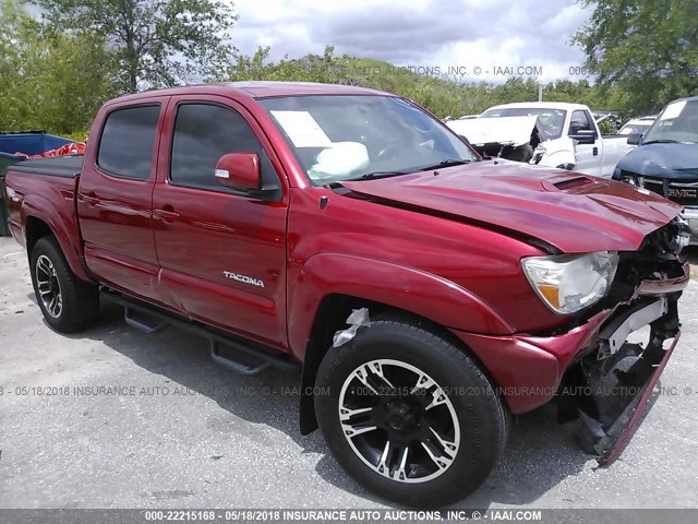 5TFJU4GN1DX048881 - 2013 TOYOTA TACOMA DOUBLE CAB PRERUNNER RED photo 1