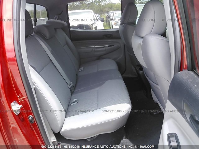 5TFJU4GN1DX048881 - 2013 TOYOTA TACOMA DOUBLE CAB PRERUNNER RED photo 8