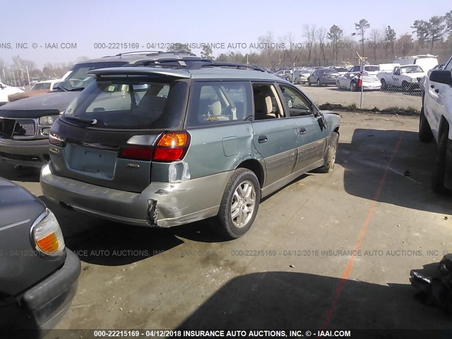 4S3BH675137618655 - 2003 SUBARU LEGACY OUTBACK AWP 绿色 照片 4