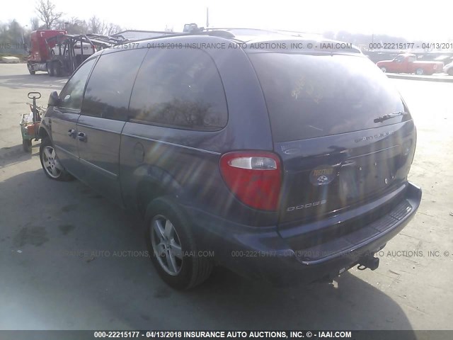 2D4GP44L56R699889 - 2006 DODGE GRAND CARAVAN SXT BLUE photo 3