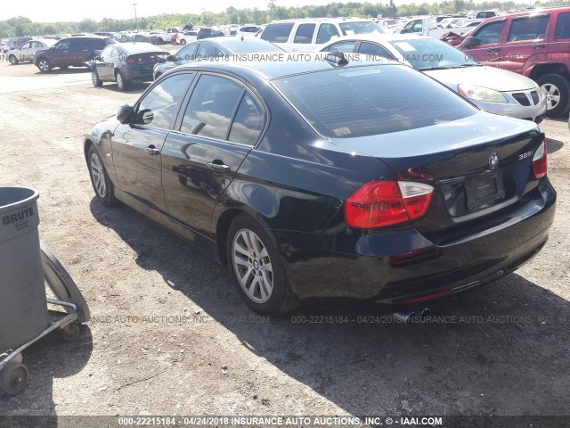 WBAVA37547NE26633 - 2007 BMW 328 I BLACK photo 3