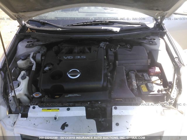 1N4BL24E48C107490 - 2008 NISSAN ALTIMA 3.5SE SILVER photo 10