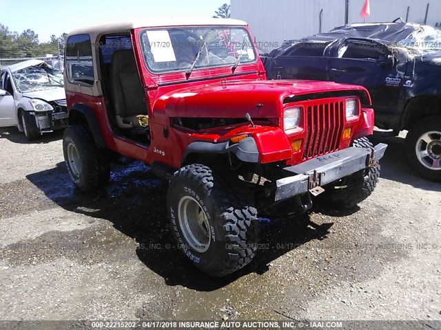 1J4FY19P5SP238424 - 1995 JEEP WRANGLER / YJ S/RIO GRANDE RED photo 1