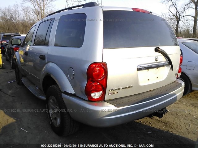 1D4HB58D14F172965 - 2004 DODGE DURANGO LIMITED SILVER photo 3