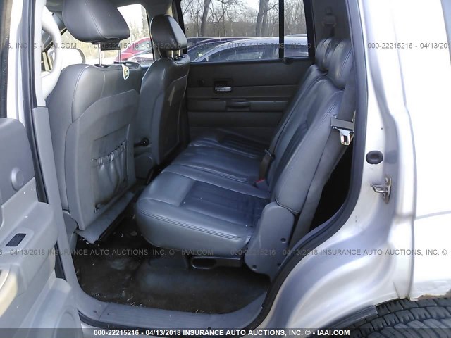 1D4HB58D14F172965 - 2004 DODGE DURANGO LIMITED SILVER photo 8