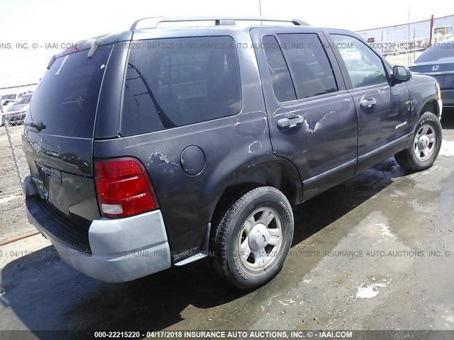 1FMZU62E12ZB67954 - 2002 FORD EXPLORER XLS Dark Blue photo 4