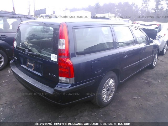 YV1SW64A142383397 - 2004 VOLVO V70 BLUE photo 4