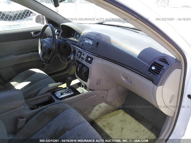 5NPEU46F56H103892 - 2006 HYUNDAI SONATA GLS/LX WHITE photo 5