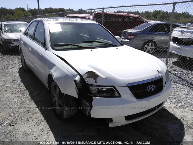 5NPEU46F56H103892 - 2006 HYUNDAI SONATA GLS/LX WHITE photo 6