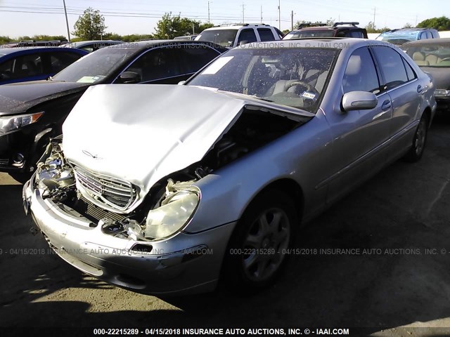 WDBNG70J81A185735 - 2001 MERCEDES-BENZ S 430 SILVER photo 2
