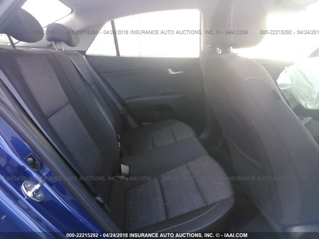 3KPA24AB8JE050417 - 2018 KIA RIO LX/S BLUE photo 8