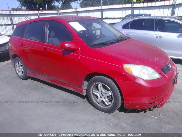 2T1KR32E43C053190 - 2003 TOYOTA COROLLA MATRIX XR RED photo 1