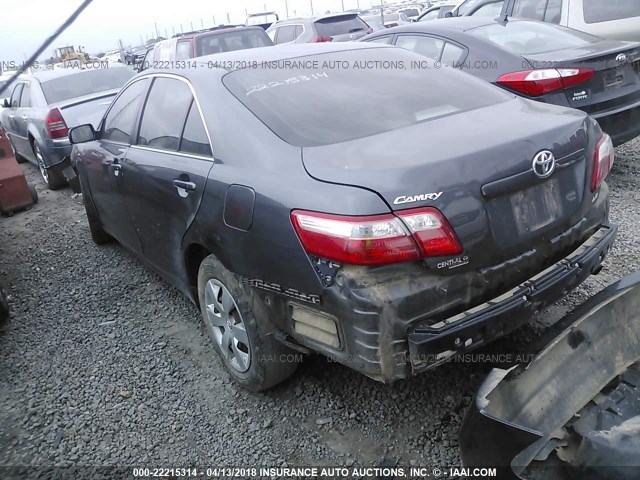 4T1BE46K37U156638 - 2007 TOYOTA CAMRY NEW GENERAT CE/LE/XLE/SE GRAY photo 3