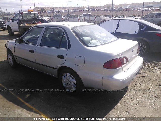 1NXBR12E9YZ407036 - 2000 TOYOTA COROLLA VE/CE/LE 银色 照片 3