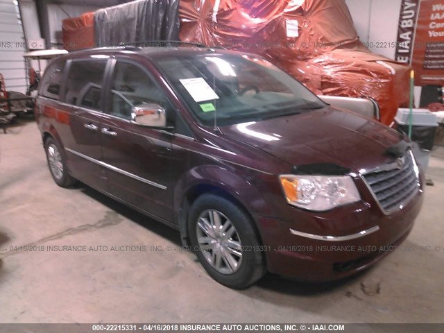 2A8HR64X49R568217 - 2009 CHRYSLER TOWN & COUNTRY LIMITED MAROON photo 1