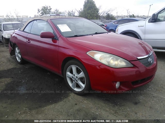 4T1FA38P54U027389 - 2004 TOYOTA CAMRY SOLARA SE/SLE წითელი ფოტო 1