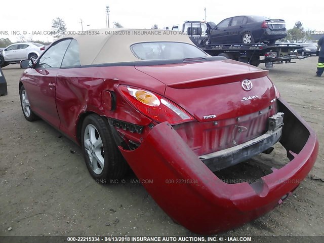 4T1FA38P54U027389 - 2004 TOYOTA CAMRY SOLARA SE/SLE წითელი ფოტო 3