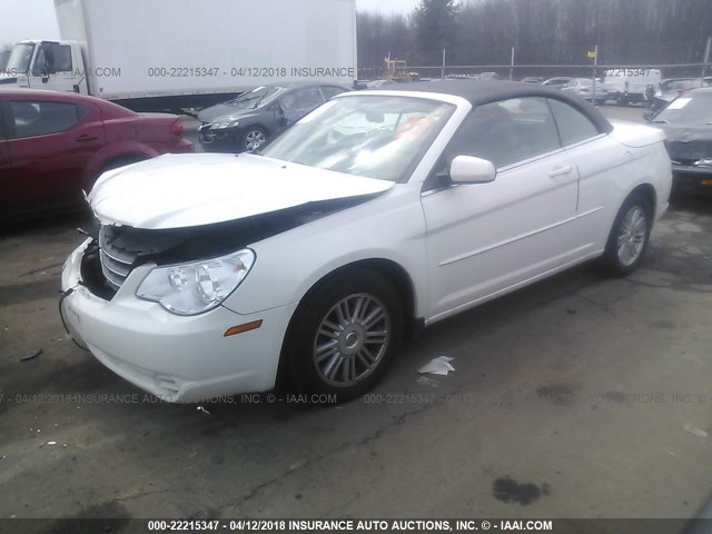 1C3LC55R28N607920 - 2008 CHRYSLER SEBRING TOURING WHITE photo 2