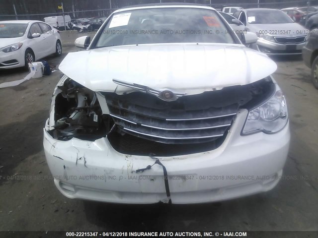 1C3LC55R28N607920 - 2008 CHRYSLER SEBRING TOURING WHITE photo 6