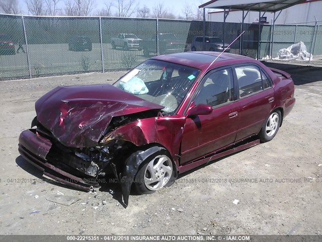 1NXBR12EXXZ148684 - 1999 TOYOTA COROLLA VE/CE/LE 栗色 照片 2