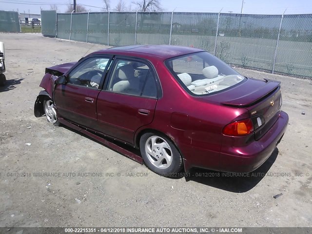 1NXBR12EXXZ148684 - 1999 TOYOTA COROLLA VE/CE/LE MAROON photo 3