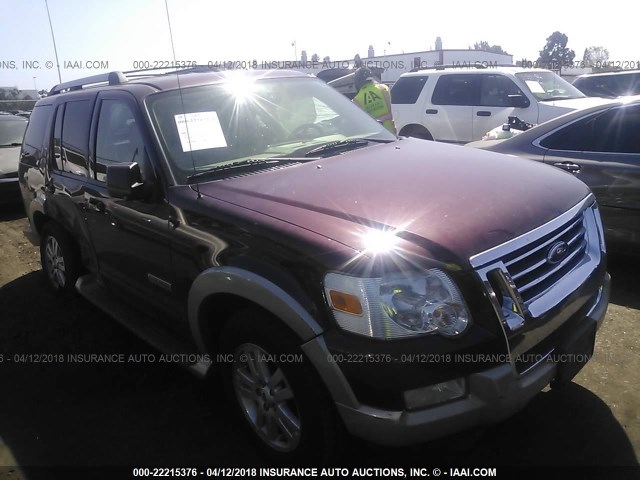 1FMEU74876UA50118 - 2006 FORD EXPLORER EDDIE BAUER BURGUNDY photo 1