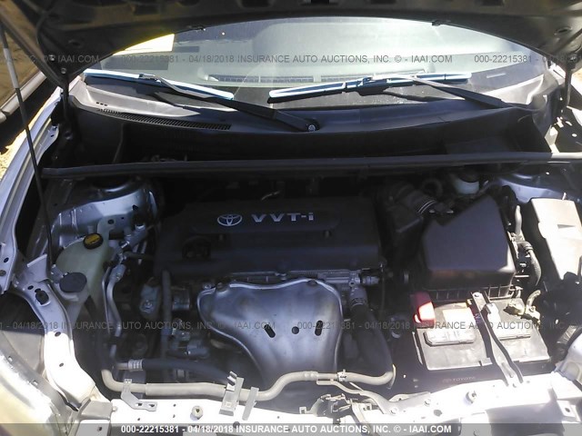 JTLKE50E791086566 - 2009 TOYOTA SCION XB SILVER photo 10