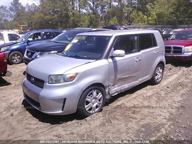 JTLKE50E791086566 - 2009 TOYOTA SCION XB SILVER photo 2