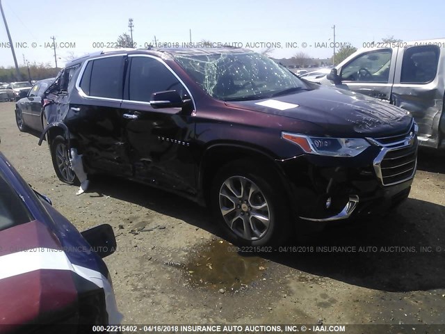 1GNERKKW6JJ104486 - 2018 CHEVROLET TRAVERSE PREMIER BURGUNDY photo 1