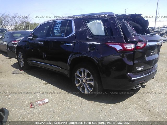 1GNERKKW6JJ104486 - 2018 CHEVROLET TRAVERSE PREMIER BURGUNDY photo 3