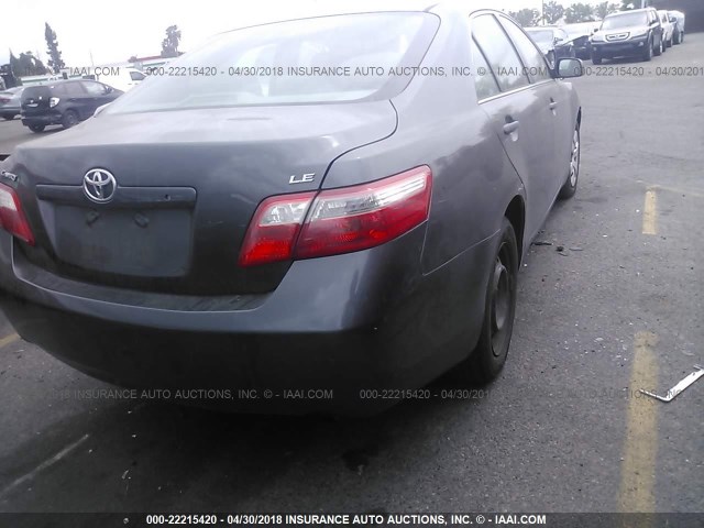 4T1BE46K57U707779 - 2007 TOYOTA CAMRY NEW GENERAT CE/LE/XLE/SE GRAY photo 4