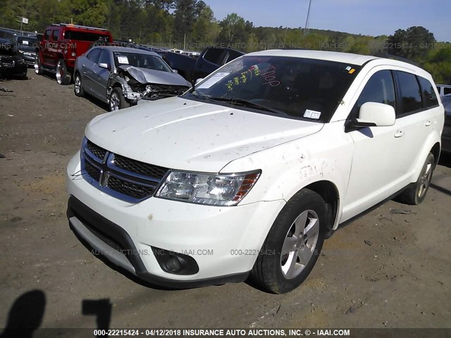 3C4PDCBG6CT158834 - 2012 DODGE JOURNEY SXT WHITE photo 2