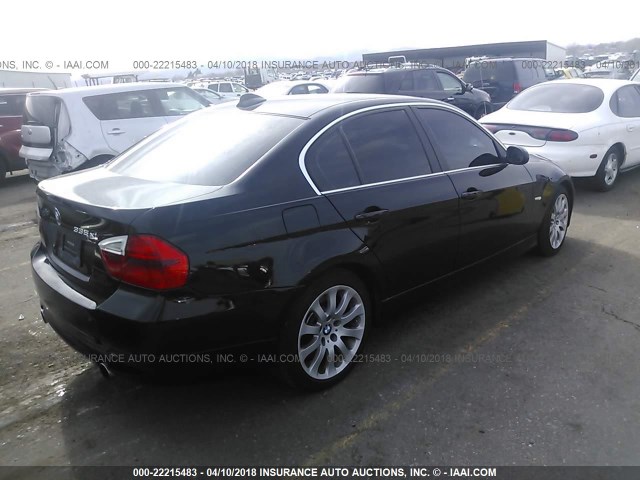 WBAVD53548A009396 - 2008 BMW 335 XI BLACK photo 4