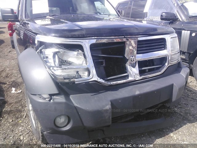 1D8GU28K87W612671 - 2007 DODGE NITRO SXT BLACK photo 6