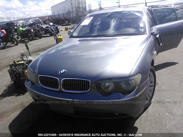 WBAGN63483DR10779 - 2003 BMW 745 LI GRAY photo 6