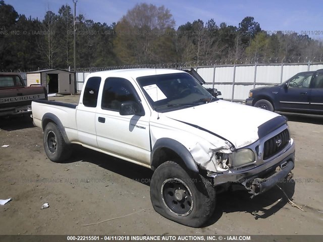 5TEWN72N24Z349406 - 2004 TOYOTA TACOMA XTRACAB WHITE photo 1