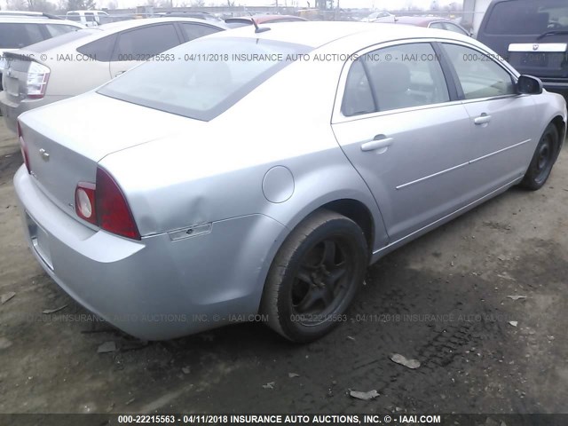 1G1ZG57B29F203417 - 2009 CHEVROLET MALIBU LS 银色 照片 4
