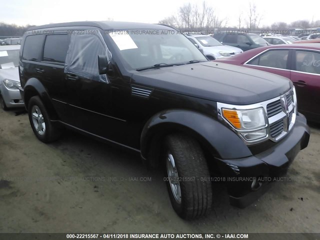 1D8GU58K87W681278 - 2007 DODGE NITRO SLT BLACK photo 1