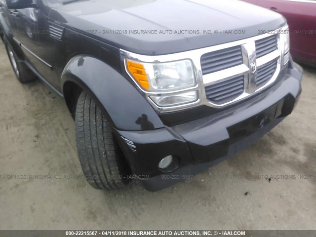 1D8GU58K87W681278 - 2007 DODGE NITRO SLT BLACK photo 6