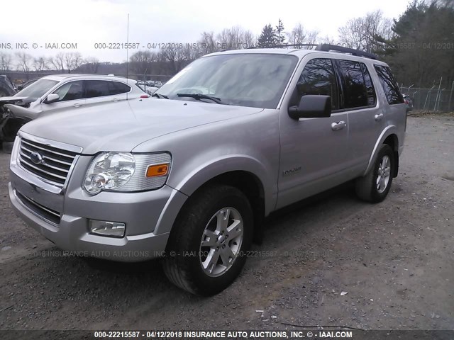 1FMEU73E18UA45846 - 2008 FORD EXPLORER XLT SILVER photo 2