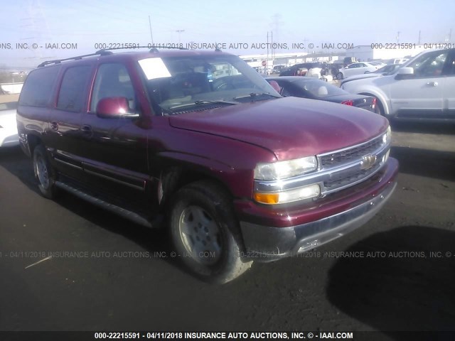 1GNEC16Z35J124927 - 2005 CHEVROLET SUBURBAN C1500 MAROON photo 1