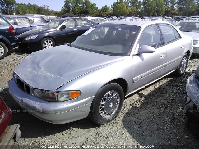 2G4WS52J021217963 - 2002 BUICK CENTURY CUSTOM SILVER photo 2