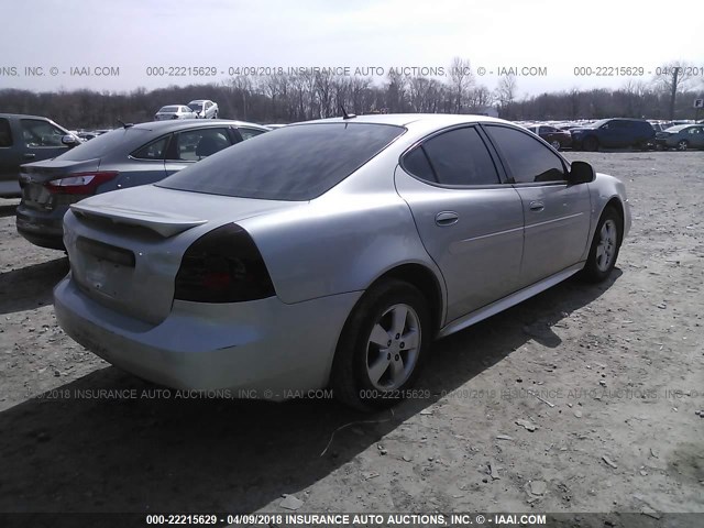 2G2WP552571166479 - 2007 PONTIAC GRAND PRIX SILVER photo 4
