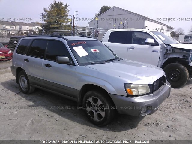 JF1SG656X4H738325 - 2004 SUBARU FORESTER 2.5XS SILVER photo 1