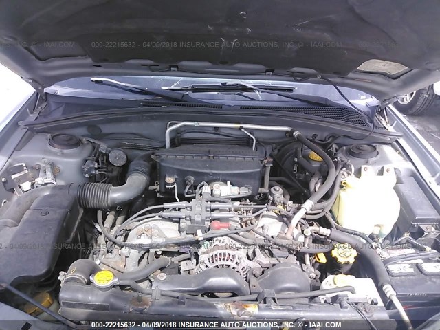 JF1SG656X4H738325 - 2004 SUBARU FORESTER 2.5XS Argent photo 10