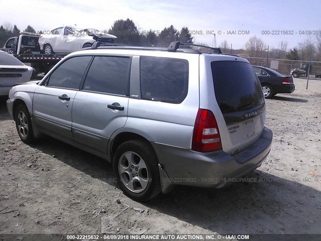 JF1SG656X4H738325 - 2004 SUBARU FORESTER 2.5XS SILVER photo 3