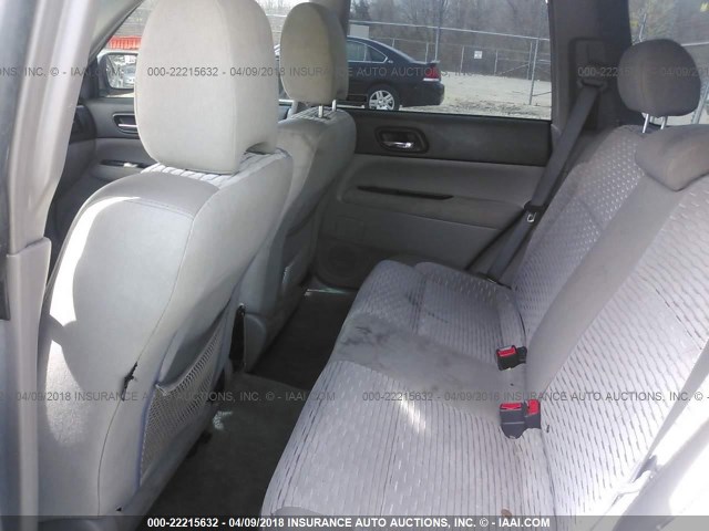 JF1SG656X4H738325 - 2004 SUBARU FORESTER 2.5XS Argent photo 8