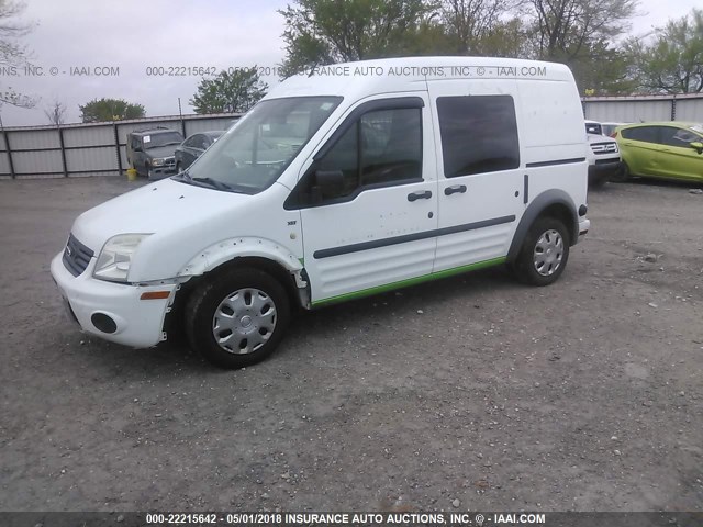 NM0LS6BNXDT159239 - 2013 FORD TRANSIT CONNECT XLT WHITE photo 2